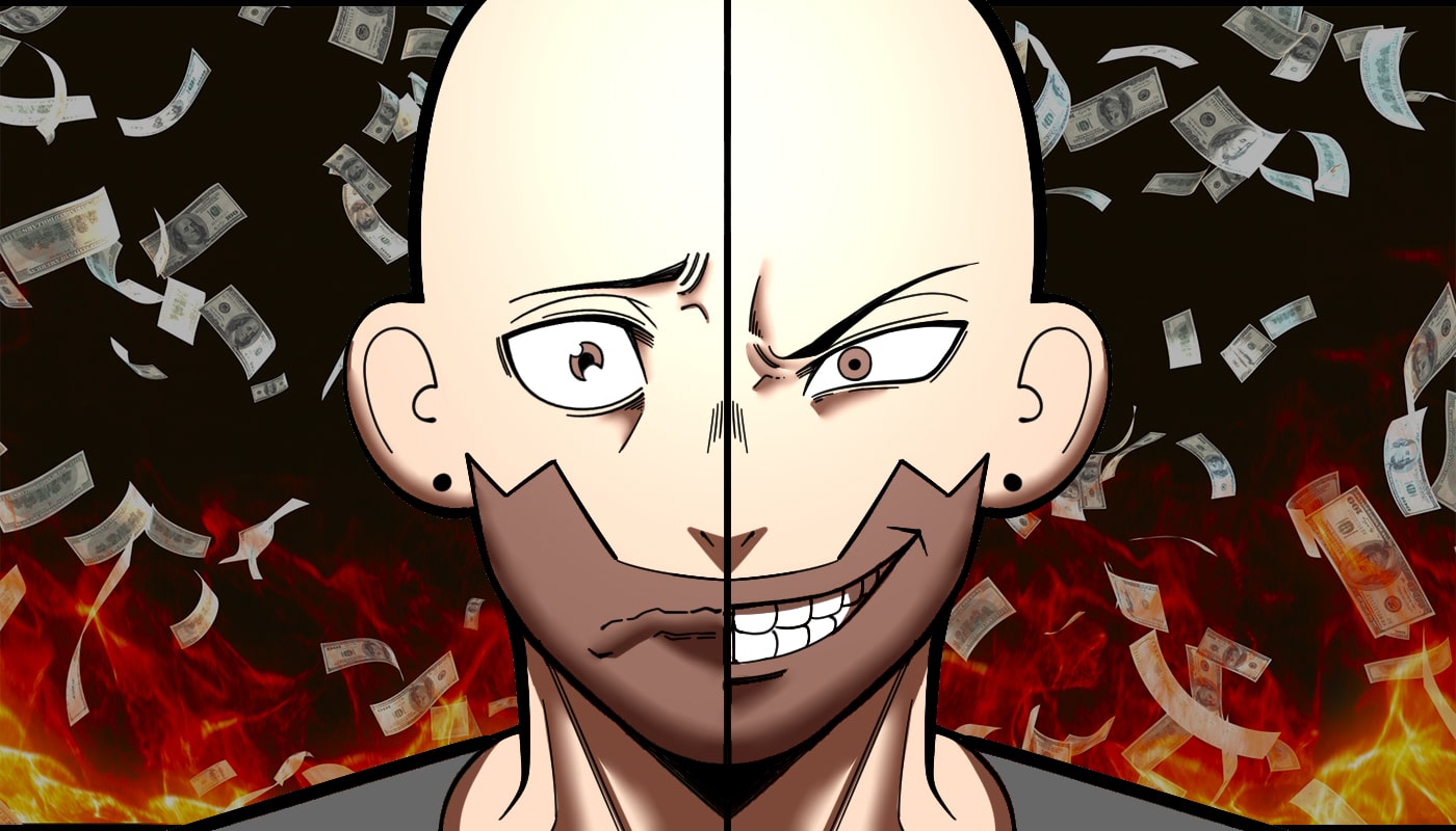 persona perdiendo dinero