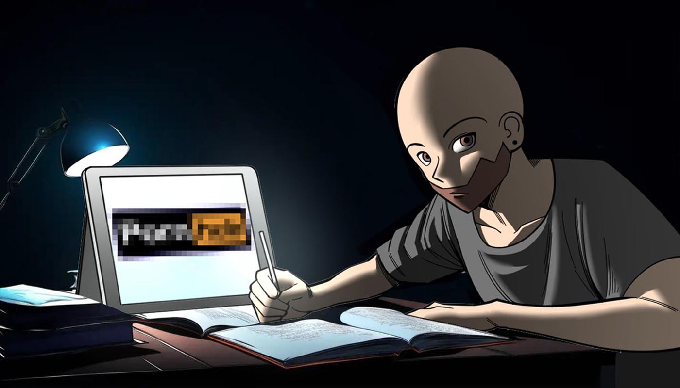 persona estudiando con distracciones