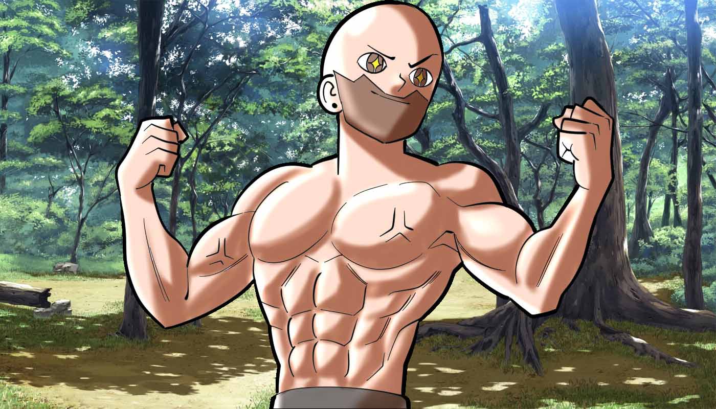 hombre entrenando al aire libre
