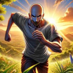 hombre corriendo una maraton