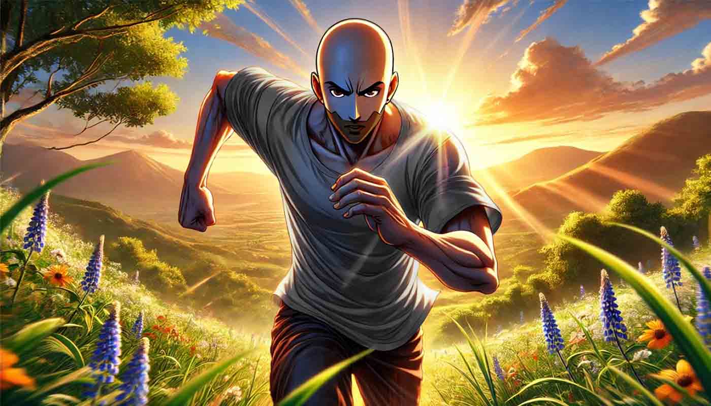 hombre corriendo una maraton