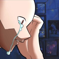 hombre deprimido llorando