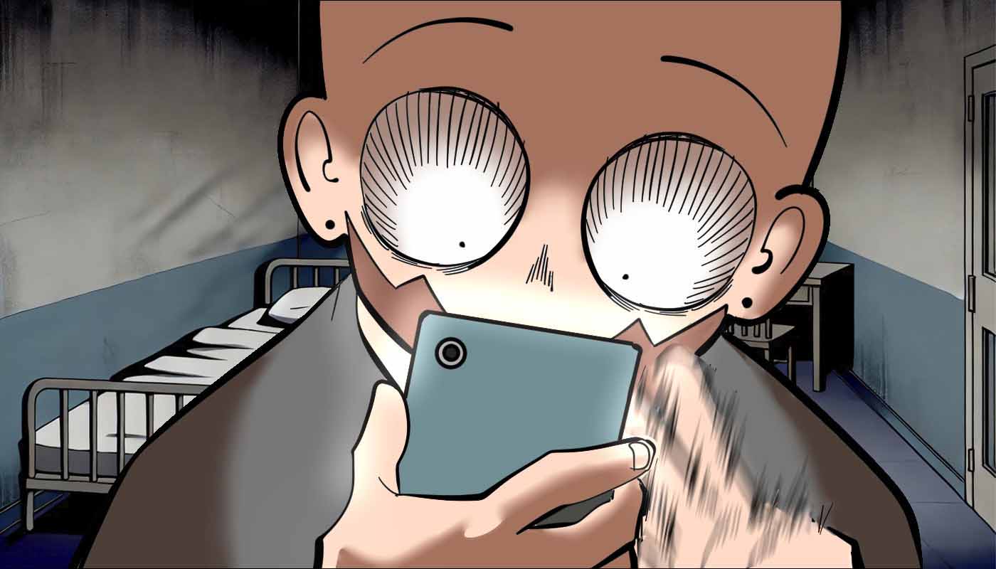 persona con adiccion al movil