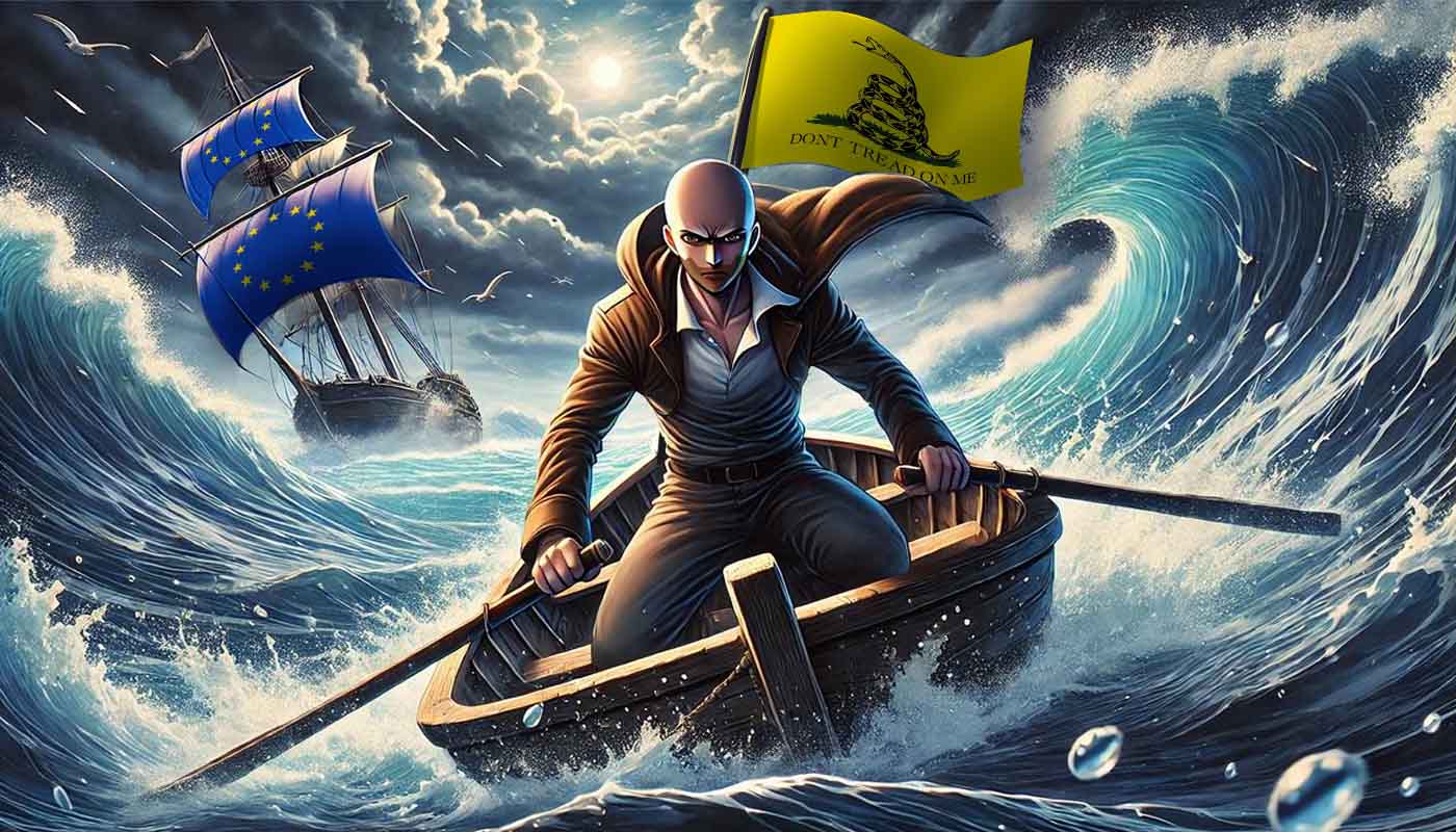 hombre escapa de la fiscalidad europea