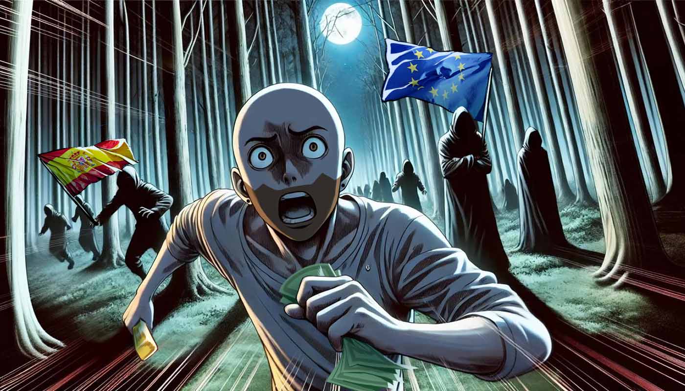 persona escapa del estado