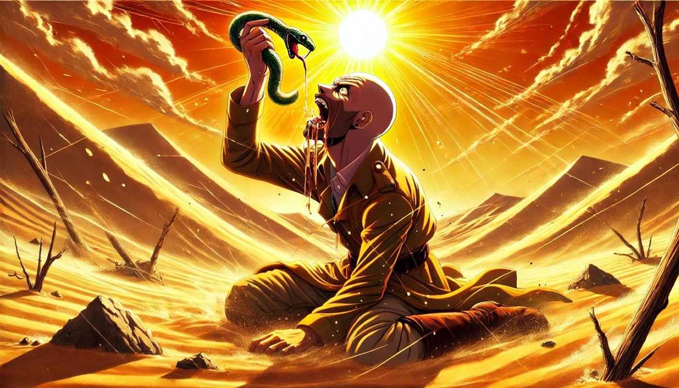 persona hace la dieta de la serpiente