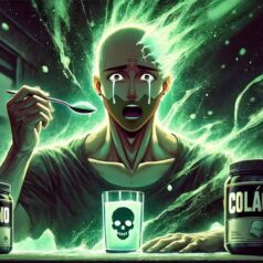 persona tomando colageno con contraindicaciones