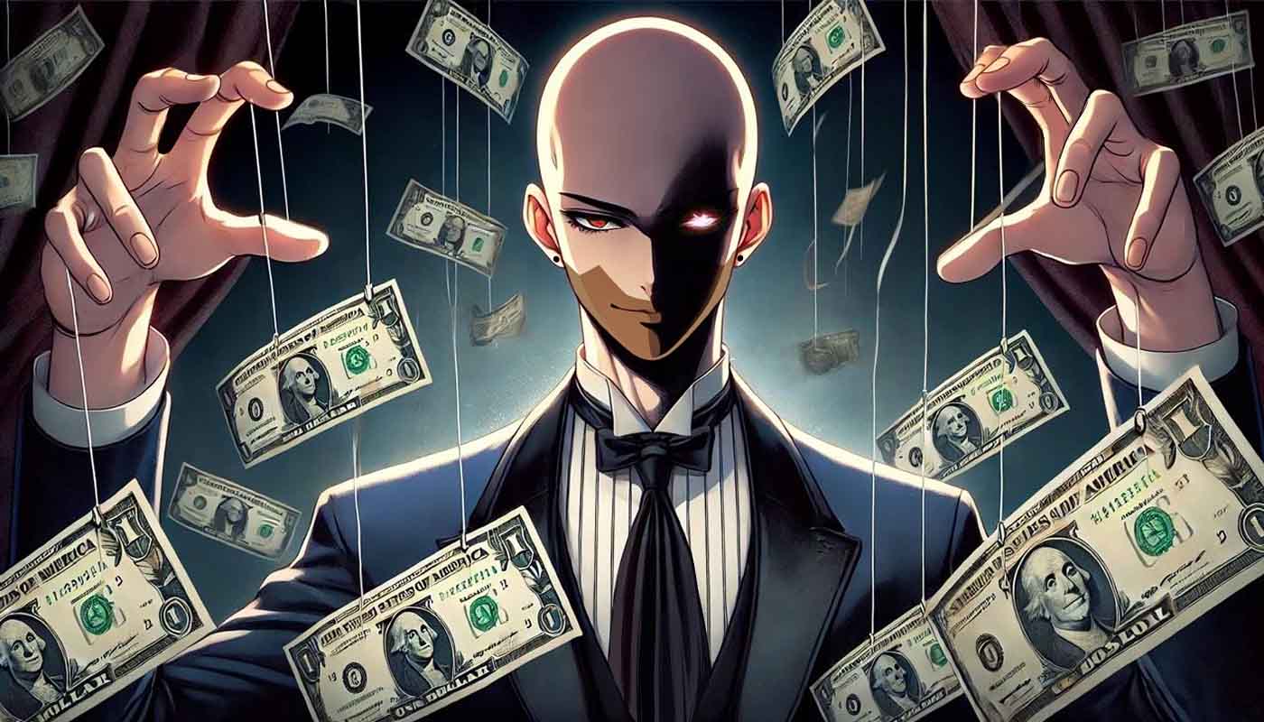 persona manipula el dinero