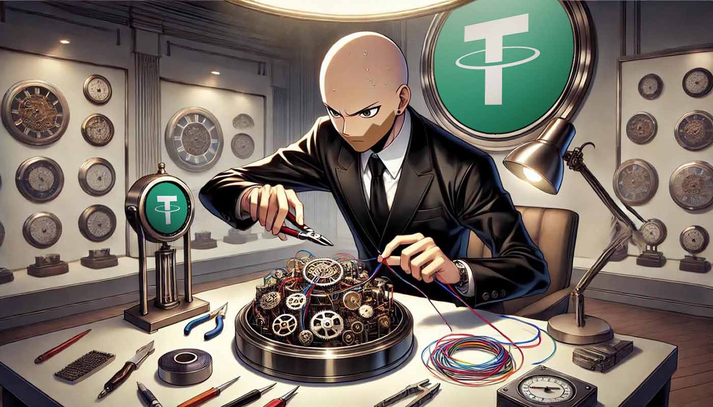 persona manipula bomba de tether