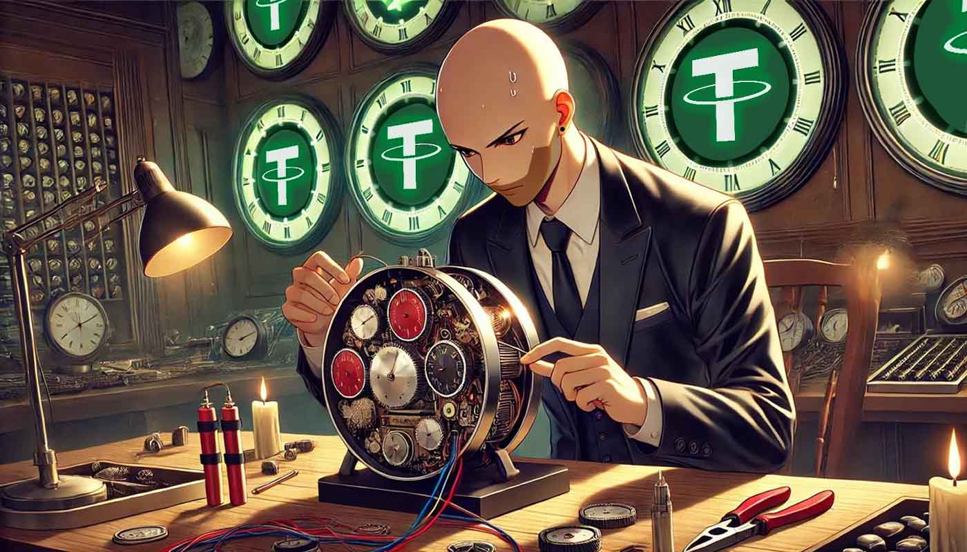 persona manipula criptomoneda tether usdt