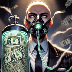 persona respira dinero